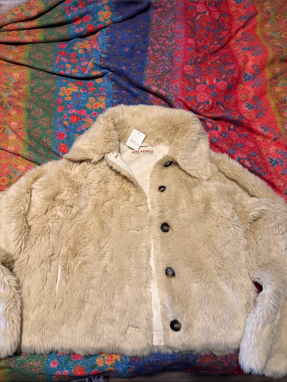 Free People Alice Throw On Faux Fur Jacket - Picture 8 of 11